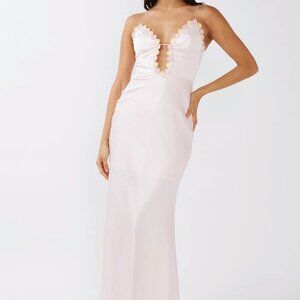 Selfie Leslie Pink Midi Dress Size L